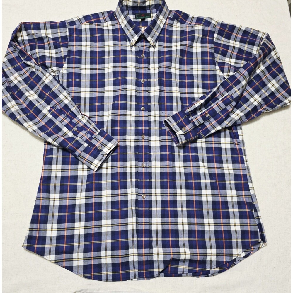 Vintage Abercrombie & Fitch Plaid Cotton Shirt Mens XL Classic Y2K Style Button